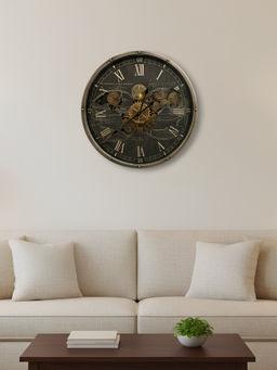 ELARE - Black Royal Retro Vintage Style Wall Clock