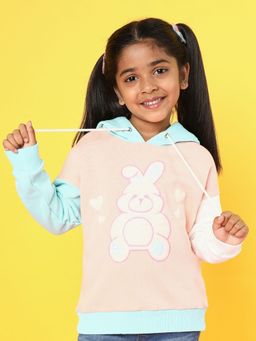 Nautinati - Girls Hooded Antimicrobial Fleece Pullover Sweatshirt
