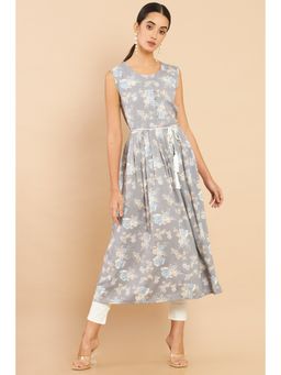 Soch - Women Grey Floral Kurta