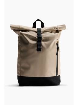 H&M - Men Beige Roll-Top Backpack