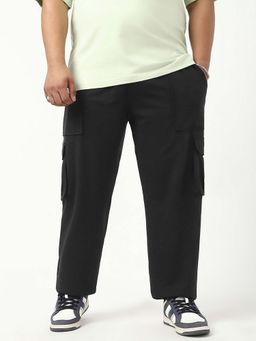 Bewakoof - Air 1.0 Men's Black Oversized Plus Size Cargo Joggers