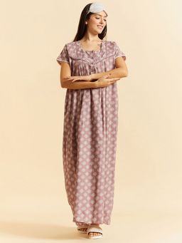 Sweet Dreams - Women Printed Night Dress