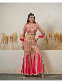 Akanksha Mago - Ombre Pink Full Sleeve Co-Ord