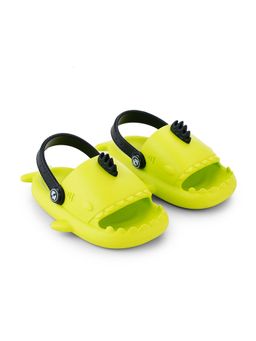 Hopscotch - Green Shark Applique Clogs