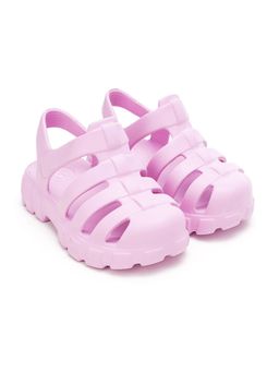 Hopscotch - Pink Velcro Strap Clogs