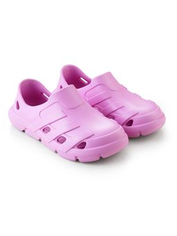 Hopscotch - Purple Cut-Out Detail Clogs