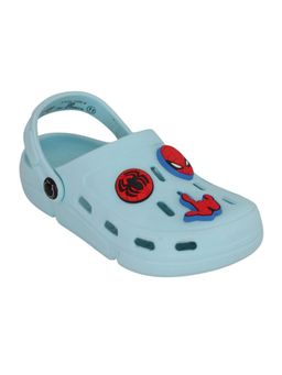 Hopscotch - Blue Spiderman Applique Clogs