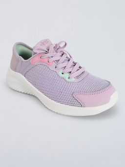 Hopscotch - Purple Mesh Athletic Sporty Sneakers