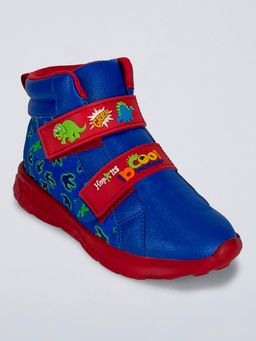 Hopscotch - Blue Dino Accent Sneakers