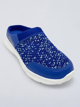 Hopscotch - Blue Mesh Slip-On Sneakers