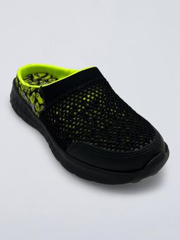 Hopscotch - Black Mesh Slip-On Sneakers