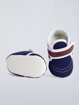 Hopscotch - Blue Denim Stripe Detail Sneakers