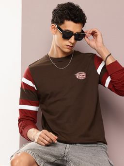 DILLINGER - Mens Long Sleeve Regular T-shirt - Brown