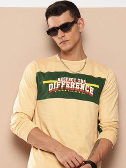 Difference of Opinion - Mens Long Sleeve Regular T-shirt - Yellow