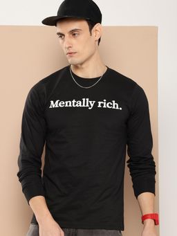 Difference of Opinion - Mens Long Sleeve Typography T-shirt - Black