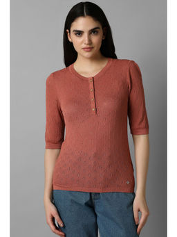 Allen Solly - Women Brown Solid Casual Top
