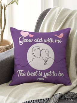 Indigifts - Grow with Love Cuddle Cushion Cover - 16X16 Inches Valentine Gift