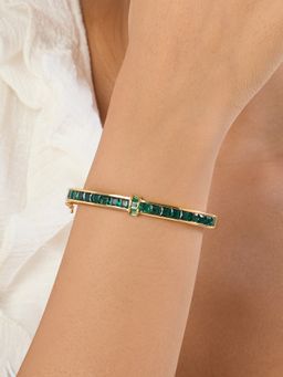 Isharya - Celestial Tales Green Bangle Bracelet