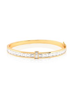 Isharya - Golden Folklore White Bangle Bracelet