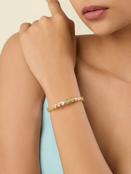 Isharya - White Golden Folklore Cuff