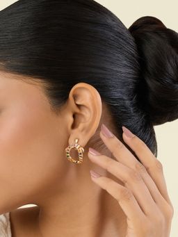 Isharya - Multi-Color Mayura Bali Earrings