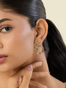 Isharya - Multi-Color Mriga Statement Earrings