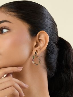 Isharya - Multi-Color Nagin Front Back Earrings