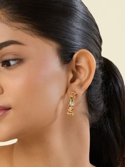 Isharya - Multi-Color Bagheera Hoop Earrings