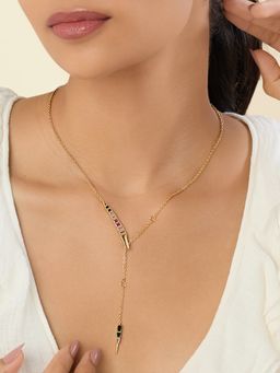 Isharya - Green Sarika Y Necklace