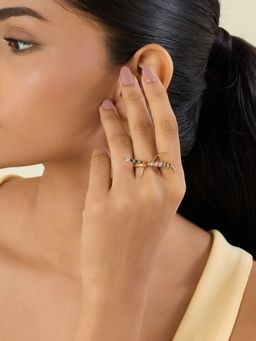 Isharya - Multi-Color Koel Statement Ring