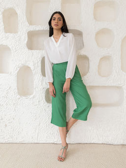 Elleven - Green Calf Length Culottes