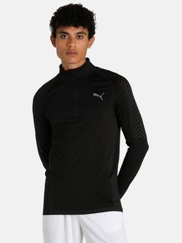 Puma - FORMKNIT SEAMLESS 1/2 ZIP Black T-Shirt