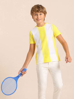 U.S. POLO ASSN. - Kids Boys Colorblocked Regular Fit T-Shirt