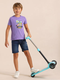 U.S. POLO ASSN. - Kids Boys Graphic Printed Regular Fit T-Shirt