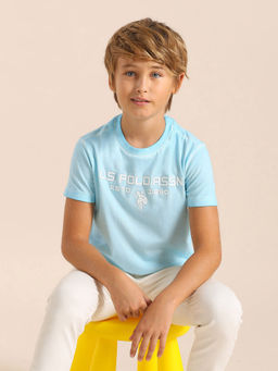 U.S. POLO ASSN. - Kids Boys Brand Printed Regular Fit T-Shirt