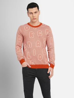 Jack & Jones - Orange Printed Pullover