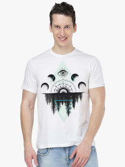 THREADCURRY - A Secret Forest Creative Graphic Printed T-shirt For Men