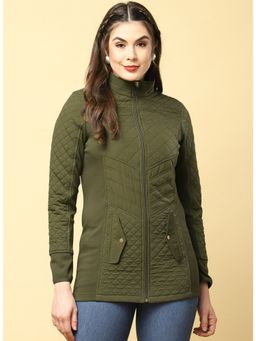 Lakshita - Martini Olive Quilted Jacket