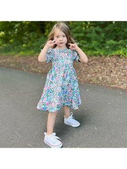 CHERRY CRUMBLE BY NITT HYMAN - Multi-color Spring Splash Dress