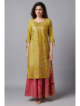 Aurelia - Yellow Floral Printed Kurta