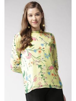 Twenty Dresses by Nykaa Fashion - Yellow More Flower To You Top