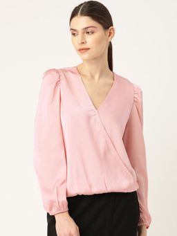 Twenty Dresses by Nykaa Fashion - Pink Wrap Your Way Up Top