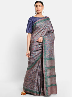 Fabindia - Silk Block Printed Sari without Blouse
