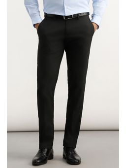 Allen Solly - Men Black Solid Formal Trouser