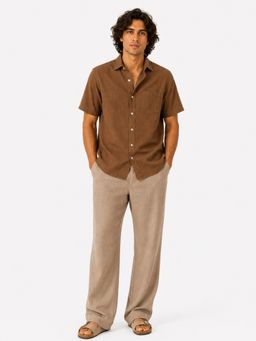 CLUBHAVANA - Havana Earth Short Sleeves Linen Casual Shirt