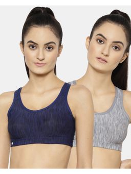 Floret - Wirefree Removable Pads Sporty Bra - Multi-Color