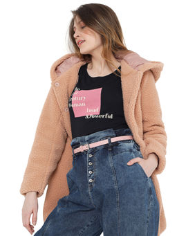 VERO MODA - Curve Women Black T-Shirt