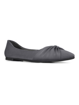 Inc.5 - Womens Grey Casual Solid Pointed Toe Ballerinas
