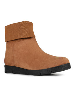 Inc.5 - Womens Tan Round Toe Casual Boots