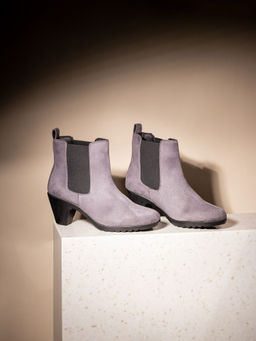 Inc.5 - Womens Grey Round Toe Chelsea Boots